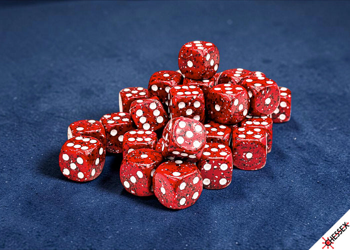 Speckled 12mm d6 Lava Stone Dice Block™ (36 dice)