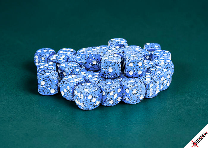 Speckled 12mm d6 Ocean Stone Dice Block™ (36 dice)