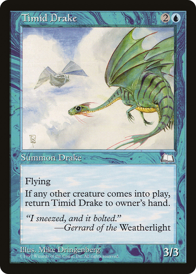 Timid Drake (WTH-) - Weatherlight