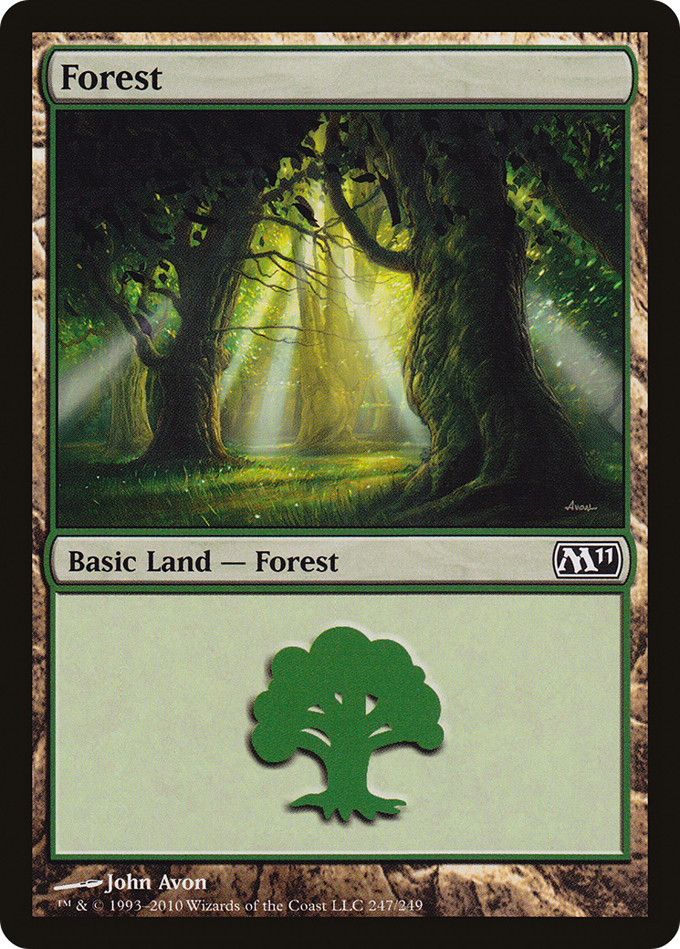 Forest (247) (M11-247) - Magic 2011 Foil