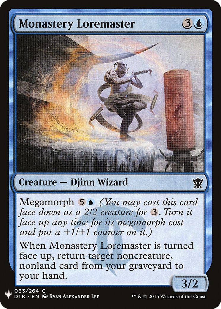 Monastery Loremaster (LIST-063) - The List