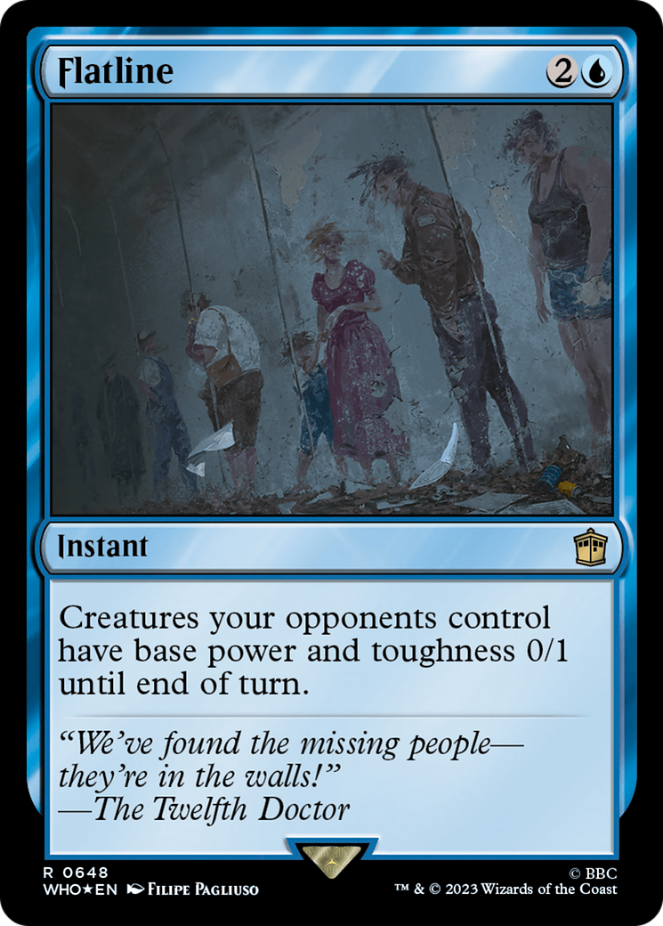 Flatline (Surge Foil) (WHO-648) - Doctor Who Foil