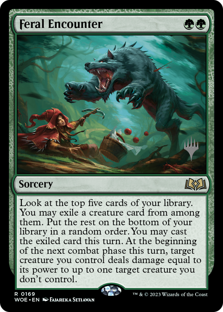Feral Encounter (PPWOE-169) - Wilds of Eldraine Promos Foil