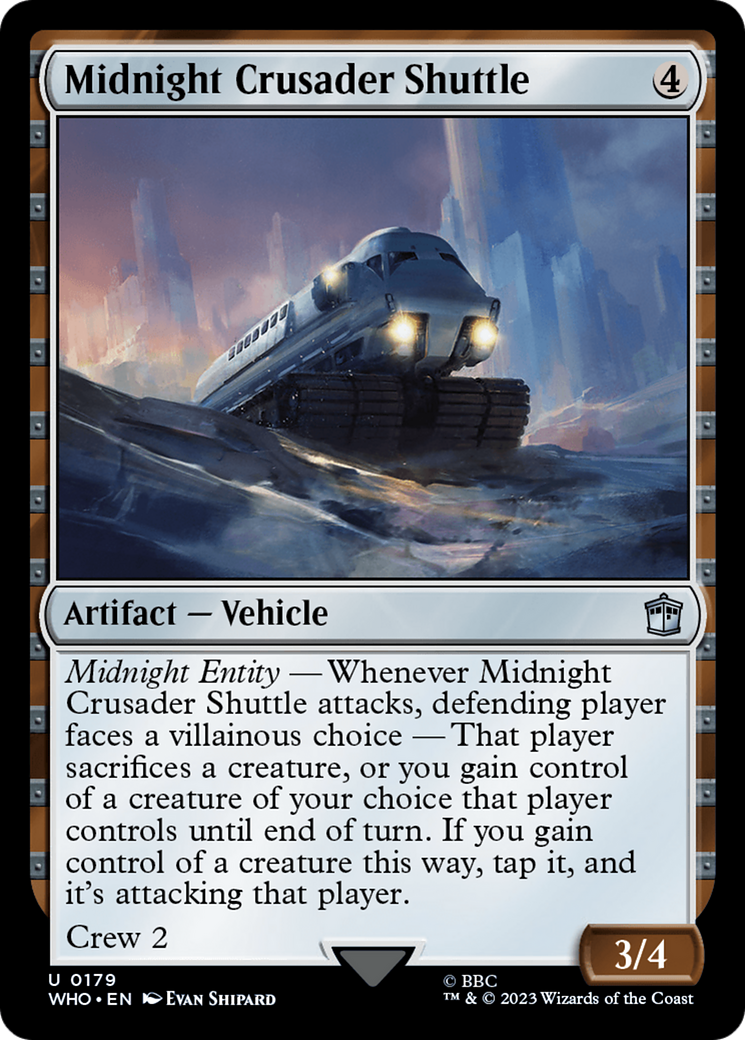 Midnight Crusader Shuttle (WHO-179) - Doctor Who Foil