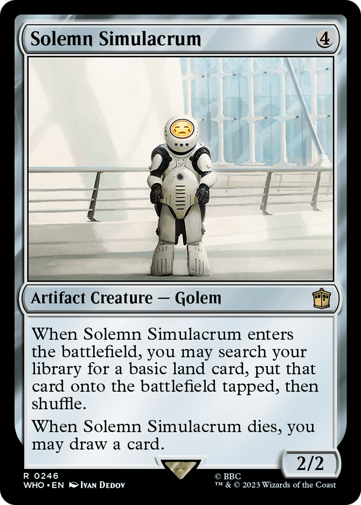Solemn Simulacrum (WHO-246) - Doctor Who Foil