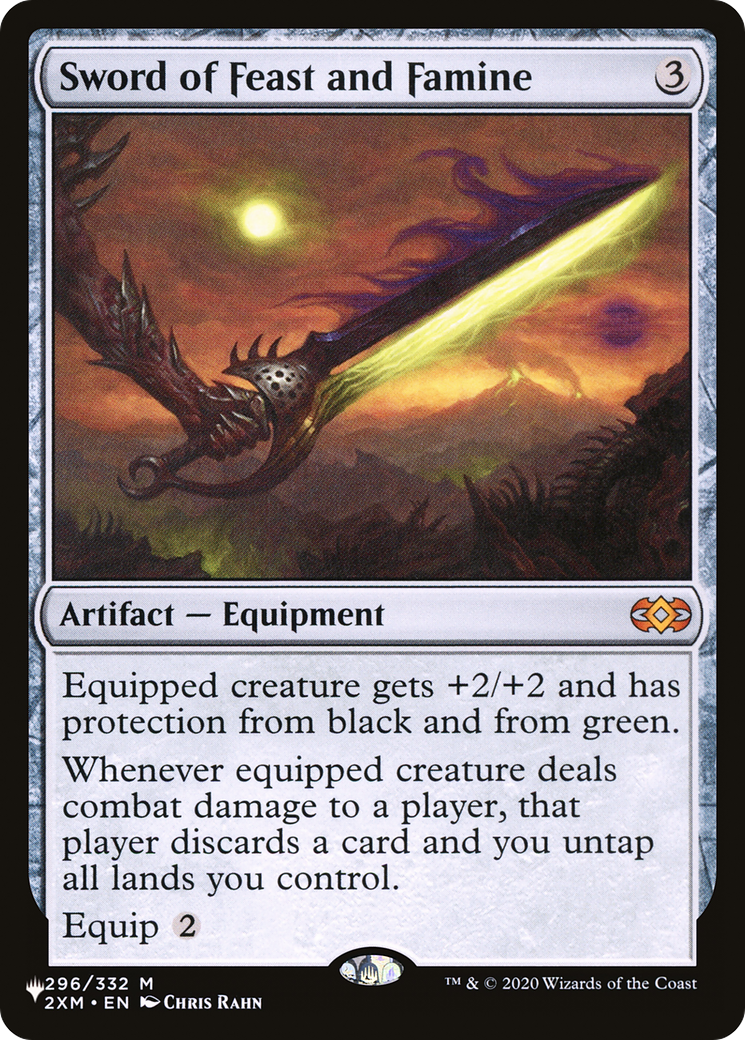 Sword of Feast and Famine (LIST-296/332) - The List