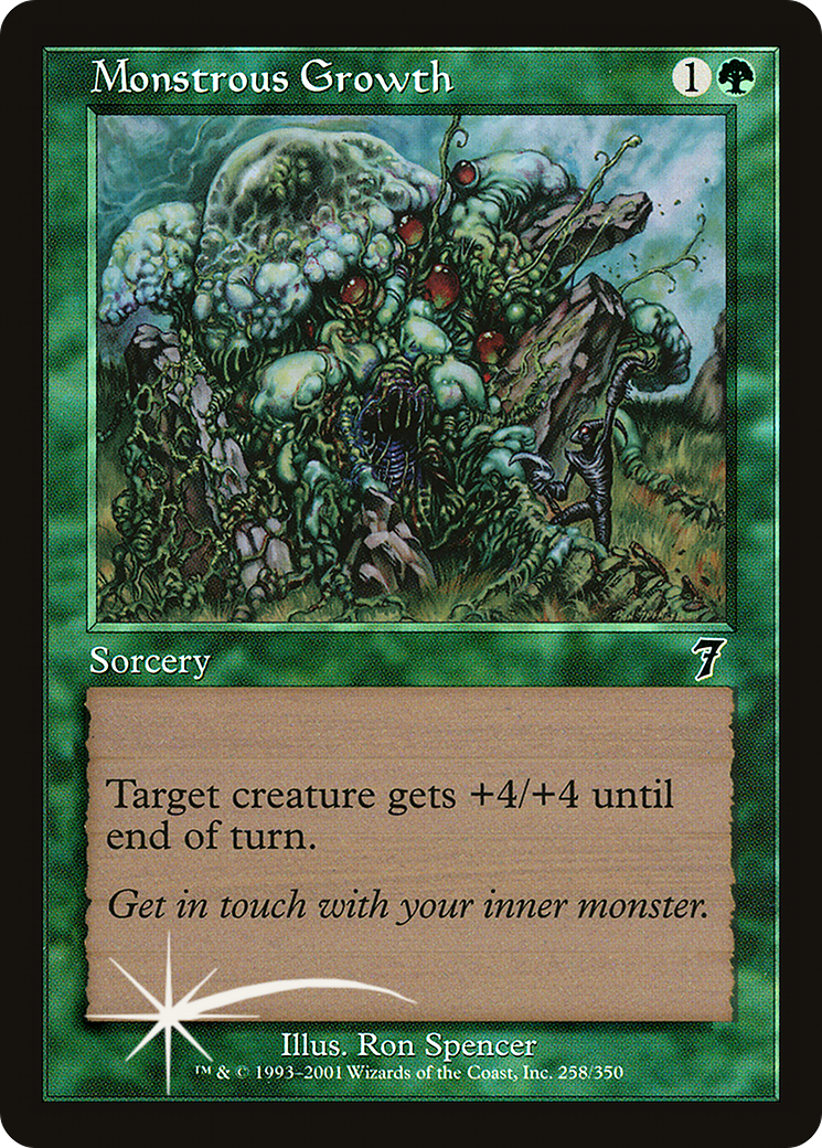 Monstrous Growth (7ED-258★) - 7th Edition
