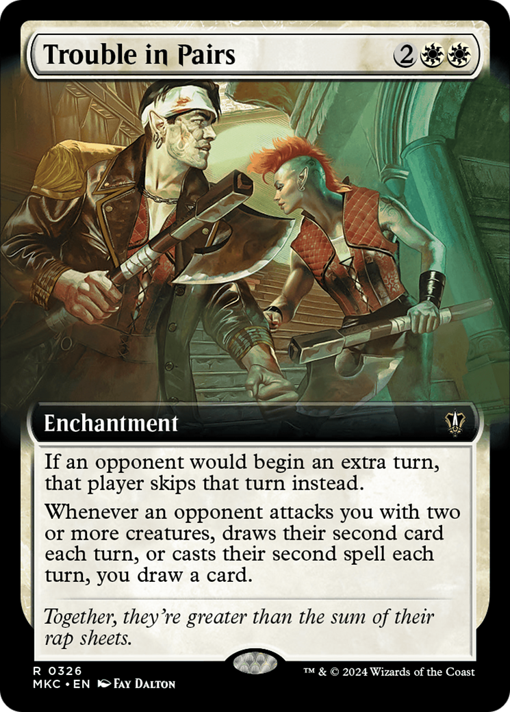 Trouble in Pairs (Extended Art) (MKC-326) - Murders at Karlov Manor Commander: (Extended Art)
