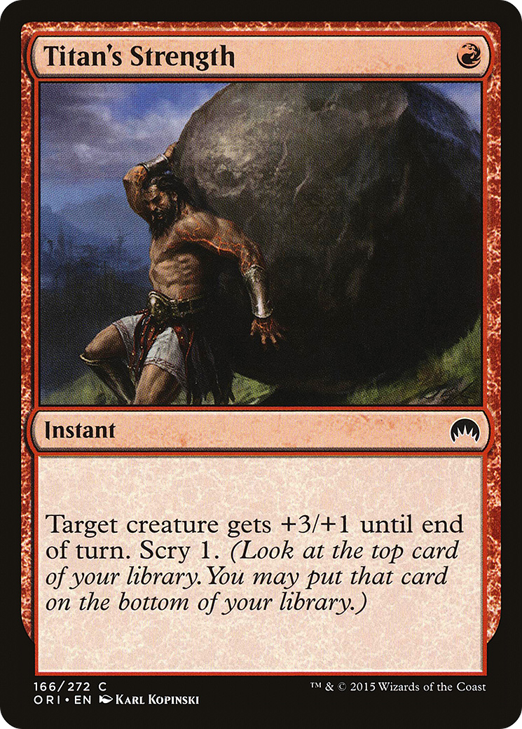 Titan's Strength (ORI-166) - Magic Origins Foil