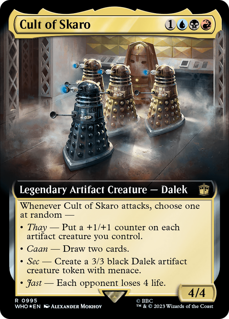 Cult of Skaro (Extended Art) (Surge Foil) (WHO-995) - Doctor Who: (Extended Art) Foil