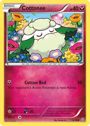 Cottonee 055/98 - Reverse Holofoil XY Ancient Origins - Common