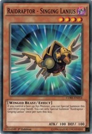 Raidraptor - Singing Lanius (CORE-EN014) - Clash of Rebellions 1st Edition