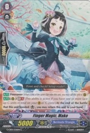 Finger Magic, Mako (G-CB01/036EN) - G-CB01: Academy of Divas