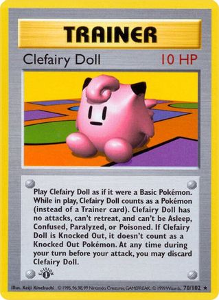 Clefairy Doll 070 - 1st Edition Base Set Shadowless - Rare