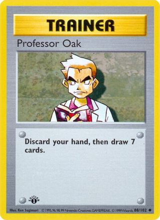 Professor Oak 088 - Unlimited Base Set Shadowless - Uncommon