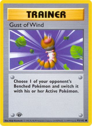 Gust of Wind 093/102 - Unlimited Base Set Shadowless - Common