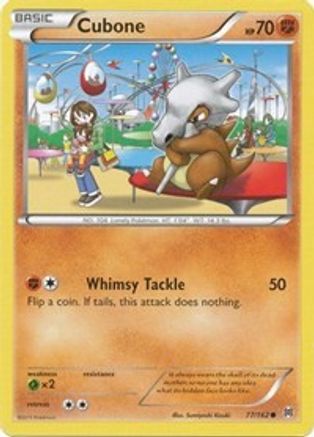 Cubone 077/162 - Reverse Holofoil XY BREAKthrough - Common