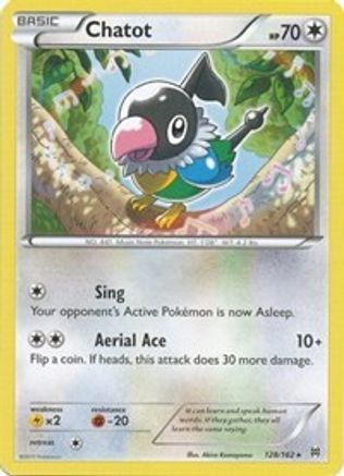 Chatot 128 - Reverse Holofoil XY BREAKthrough - Rare