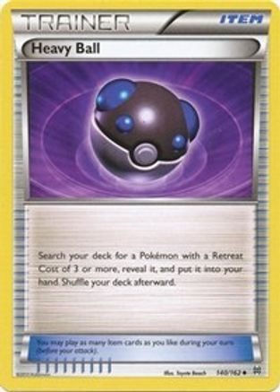 Heavy Ball 140/162 - Reverse Holofoil XY BREAKthrough - Uncommon