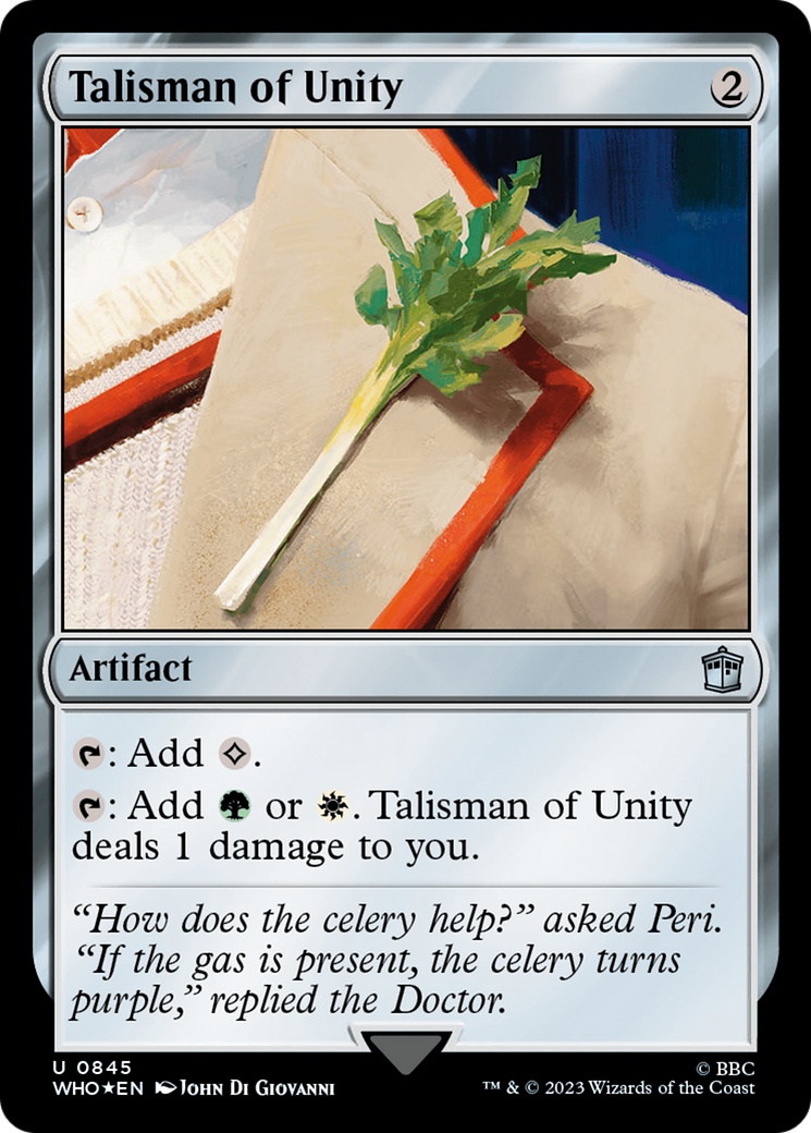 Talisman of Unity (Surge Foil) (WHO-845) - Doctor Who Foil