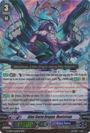 Blue Storm Dragon, Maelstrom (G-CB02/004EN) - G-CB02: Commander of the Incessant Waves
