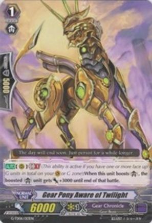 Gear Pony Aware of Twilight (G-TD06/013EN) - G-TD06: Rallying Call of the Interspectral Dragon