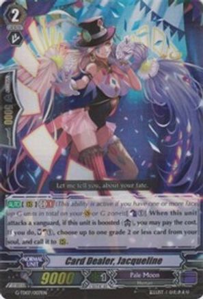 Card Dealer, Jacqueline (RRR Foil) (G-TD07/007EN) - G-TD07: Illusionist of the Crescent Moon