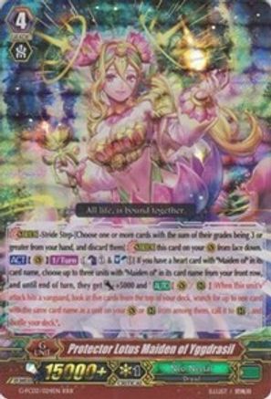 Protector Lotus Maiden of Yggdrasil (G-FC02/024EN) - G-FC02: Fighter's Collection 2015 Winter