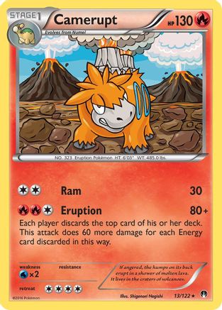 Camerupt 013 XY BREAKpoint - Rare