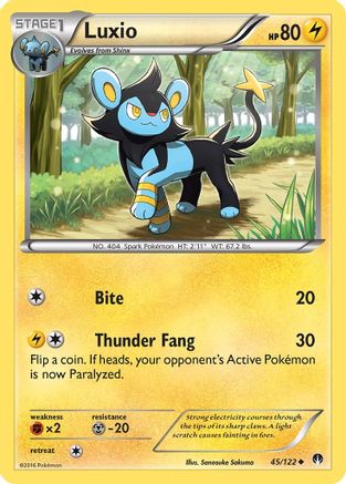 Luxio 045/122 XY BREAKpoint - Uncommon