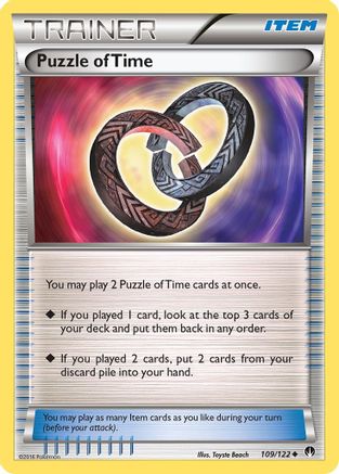 Puzzle of Time 109 - Reverse Holofoil XY BREAKpoint - Uncommon