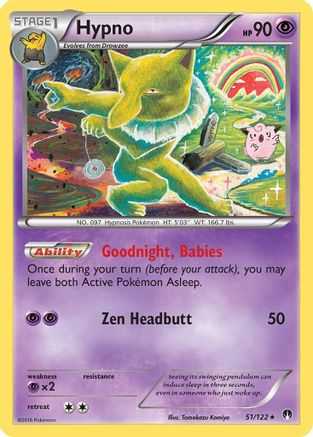 Hypno 051/122 - Reverse Holofoil XY BREAKpoint - Rare