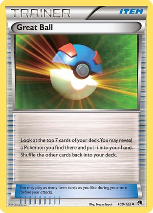 Great Ball 100/122 - Reverse Holofoil XY BREAKpoint - Uncommon
