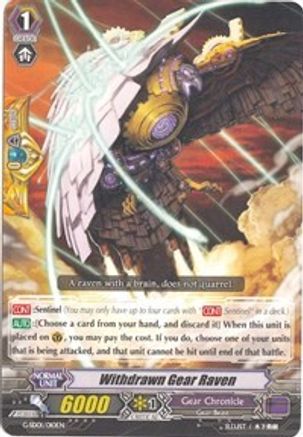 Withdrawn Gear Raven (G-SD01/010EN) - G-Start Deck 1: Odyssey of the Interspatial Dragon