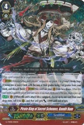 Pirate King of Secret Schemes, Bandit Rum (RRR Foil) (G-TD08/001EN) - G-TD08: Vampire Princess of the Nether Hour