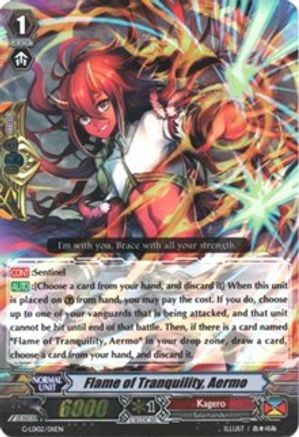 Flame of Tranquility, Aermo (RRR Foil) (G-LD02/011EN) - G-Legend Deck Vol.2: The Overlord Blaze
