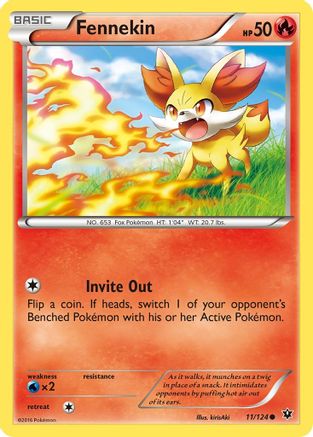 Fennekin (11) 011/124 XY Fates Collide - Common
