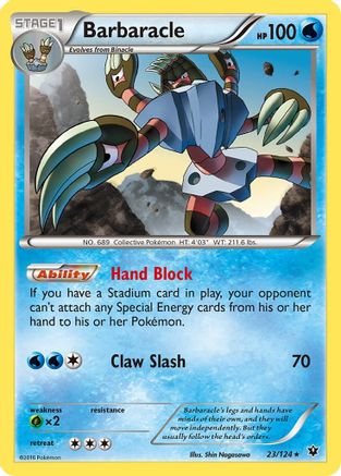 Barbaracle 023/124 XY Fates Collide - Rare