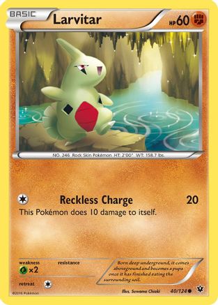 Larvitar (40) 040/124 XY Fates Collide - Common
