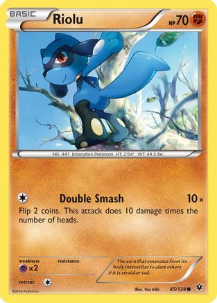 Riolu (45) 045 - Reverse Holofoil XY Fates Collide - Common