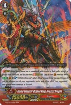 Flame Emperor Dragon King, Irresist Dragon (G-FC03/013EN) - Fighter's Collection 2016