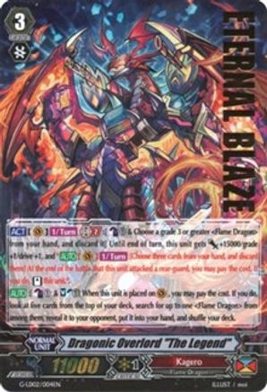 Dragonic Overlord "The Legend" (Hot Stamped) (G-LD02/004EN) - G-Legend Deck Vol.2: The Overlord Blaze