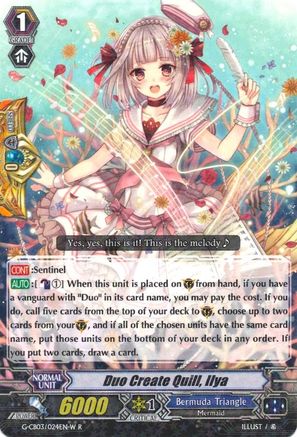 Duo Create Quill, Ilya (White) (G-CB03/024EN W) - G-CB03: Blessing of Divas