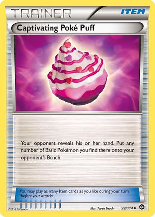 Captivating Poke Puff 099/114 XY Steam Siege - Uncommon