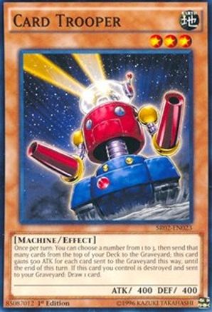Card Trooper (SR02-EN023) - Structure Deck: Rise of the True Dragons 1st Edition