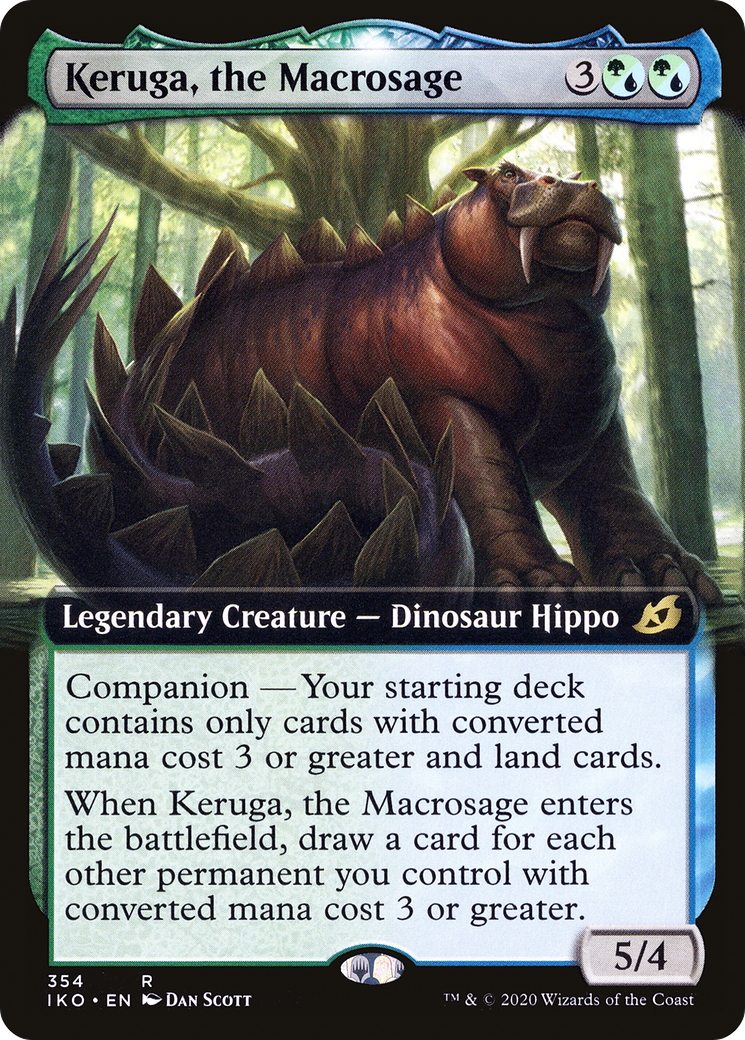 Keruga, the Macrosage (Extended Art) (IKO-354) - Ikoria: Lair of Behemoths: (companion, Extended Art) Foil