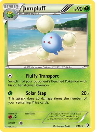 Jumpluff 005/114 - Reverse Holofoil XY Steam Siege - Rare