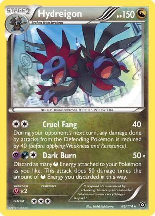 Hydreigon 086/114 - Holofoil XY Steam Siege - Holo Rare