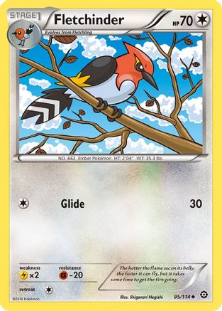 Fletchinder 095/114 XY Steam Siege - Uncommon