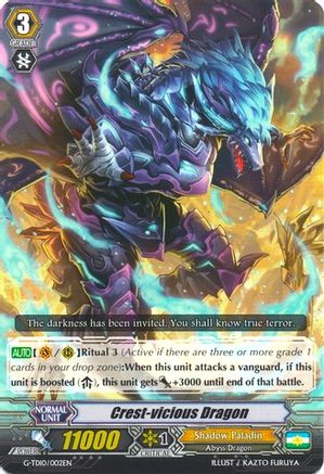 Crest-vicious Dragon (G-TD10/002EN) - G-TD10: Ritual of Dragon Sorcery